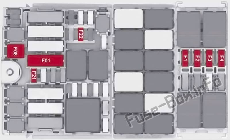 Trunk fuse box diagram: Alfa Romeo Stelvio (2017, 2018, 2019..)