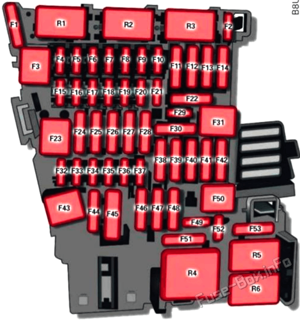 Fuse box diagram: Audi Q2 (2016, 2017, 2018, 2019)