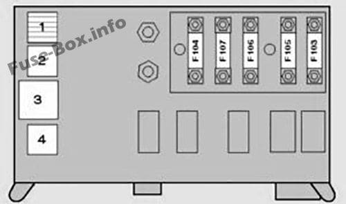 Relay block: BMW X5 (2000, 2001, 2002, 2003, 2004, 2005, 2006)