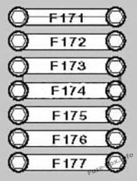 Fuses on the battery: BMW X5 (2007, 2008, 2009, 2010, 2011, 2012, 2013)