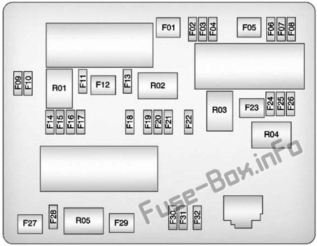 Trunk fuse box diagram: Buick Verano