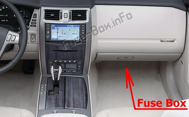 Diagrama de fusibles Cadillac XLR (2004-2009) en español