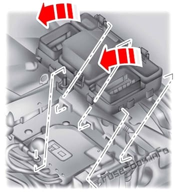 Fuses on the bottom of the fuse box: Ford Galaxy / S-MAX (2015-2019)