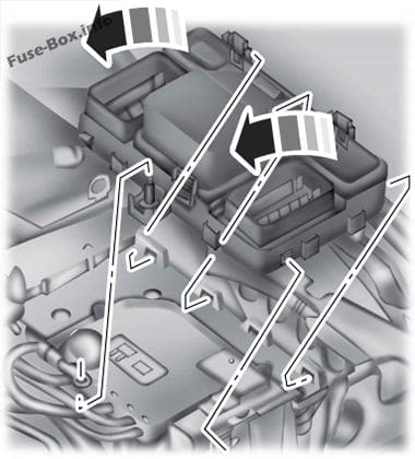 The location of the fuses in the engine compartment (bottom): Ford Mondeo (Mk5; 2015-2019..)