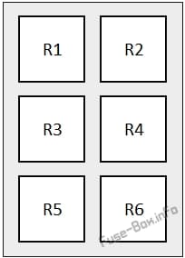 Relay Box (engine): Ford Transit / Tourneo (2000, 2001, 2002, 2003, 2004, 2005, 2006)