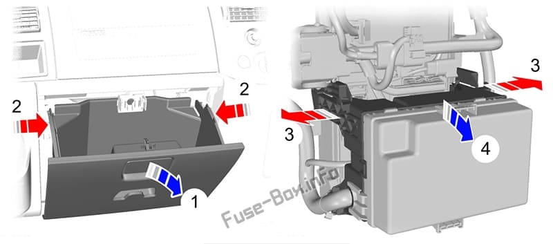 Passenger junction box location: Ford Transit (2007-2014)