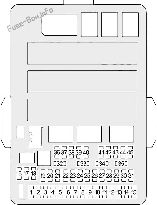 Instrument panel fuse box diagram: Honda CR-V (2012, 2013, 2014)