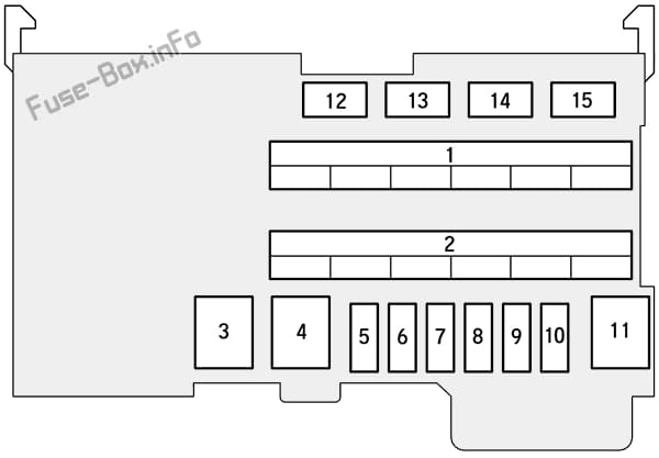 Instrument panel fuse box B diagram: Honda HR-V (2016)