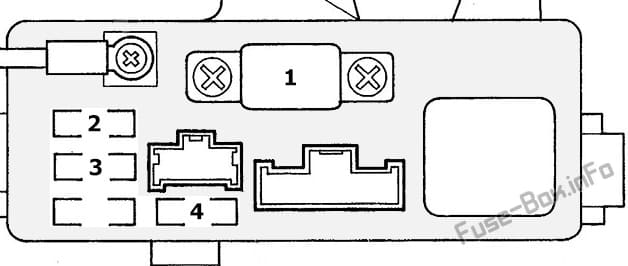 ABS Fuse Box diagram: Honda Odyssey (1994, 1995, 1996, 1997, 1998)