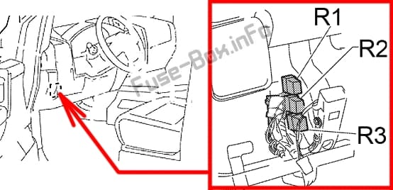 Additional relay: Infiniti QX56 (2004, 2005, 2006, 2007, 2008, 2009, 2010)