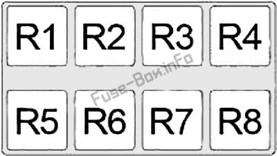 Relay Box №2: Infiniti i30, i35 (1998, 1999, 2000, 2001, 2002, 2003, 2004)