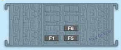 Trunk fuse box diagram: Jeep Renegade (2014, 2015)