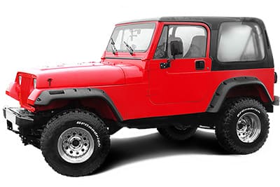 Diagrama de fusibles Jeep Wrangler (YJ; 1987-1995) en español