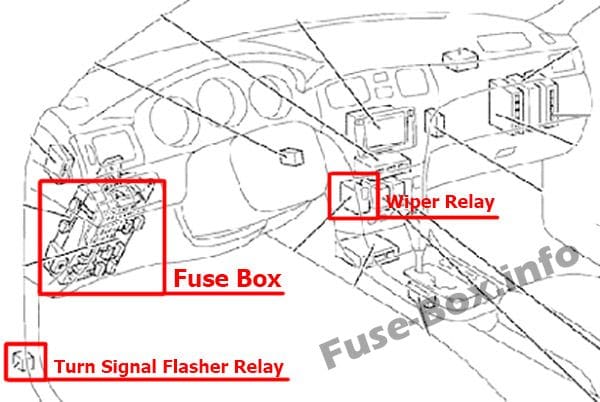 Passenger compartment overview: Lexus ES 300, ES 330 (2001-2006)