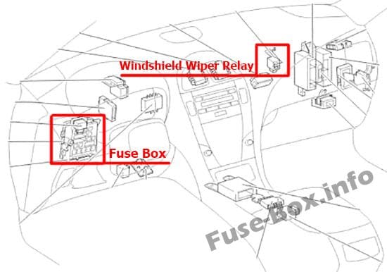 Passenger compartment overview: Lexus ES 350 (2006-2012)