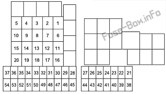 Under-hood fuse box diagram: Mazda CX-8 (2018)