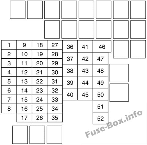 Under-hood fuse box diagram: Mazda MX-5 Miata (2016)