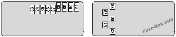 Rear Pre-fuse Box (diagram): Mercedes-Benz CLS-Class (2004-2010)