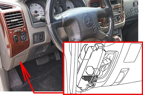 Diagrama de fusibles Mitsubishi Shogun / Montero (2003-2006) en español