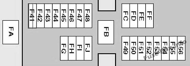 Under-hood fuse box diagram: Nissan Patrol (1997-2013)