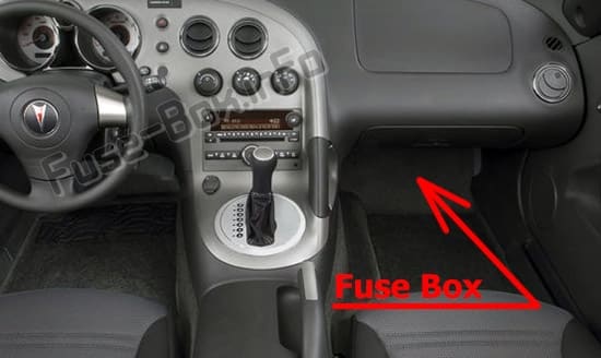 Fuse Box Diagram Pontiac Solstice (2006-2010)