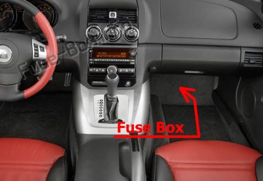 Diagrama de fusibles Saturn Sky (2006-2010) en español