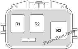 Engine Compartment Relay Box: Scion xB (2004, 2005, 2006)