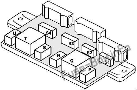 Fuse Box under left seat: Smart Fortwo (1998, 1999, 2000, 2001, 2002)