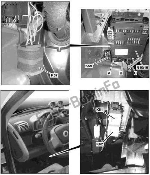 Relays: Smart Fortwo (2008, 2009, 2010, 2011, 2012, 2013, 2014, 2015)