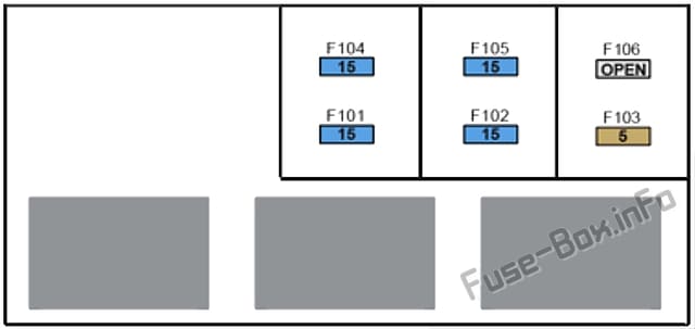 Fuse box №4 diagram: Tesla Model S (2013, 2014)