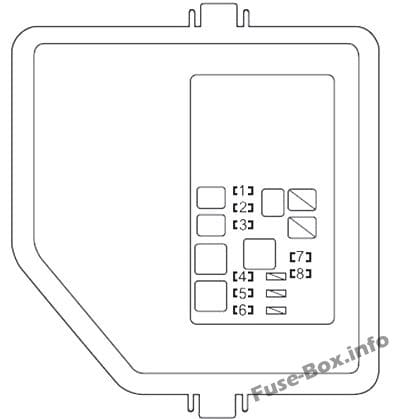 Additional Fuse Box: Toyota Avalon Hybrid (2013, 2014, 2015, 2016, 2017, 2018)