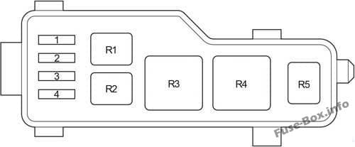 Relay Box: Toyota Avensis II (2003, 2004, 2005, 2006, 2007, 2008, 2009)