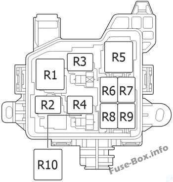 Relay Box: Toyota Aygo (2014, 2015, 2016, 2017, 2018, 2019)