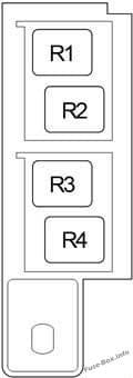 Relay Box №1: Toyota Corolla / Auris (2007, 2008, 2009, 2010, 2011, 2012, 2013)