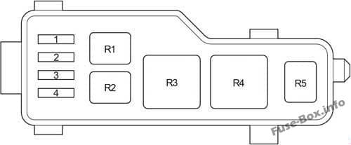 Relay Box: Toyota Corolla Verso (2004, 2005, 2006, 2007, 2008, 2009)