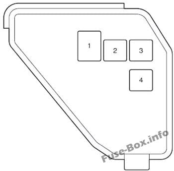 Additional Fuse Box: Toyota Prius C (2012, 2013, 2014, 2015, 2016, 2017)