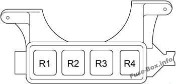 Engine Compartment Relay Box: Toyota Prius (2000, 2001, 2002, 2003)