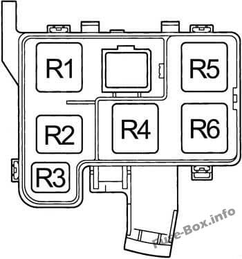 Engine Compartment Relay Box: Toyota RAV4 (1995, 1996, 1997)