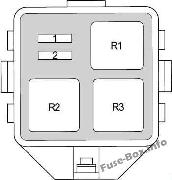 Additional Fuse Box: Toyota Yaris / Echo / Vitz / Yaris Verso / Echo Verso (1999-2005)