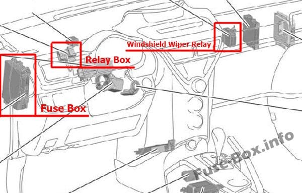 Diagrama de fusibles Toyota iQ / Scion iQ (2008-2015) en español