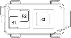 Relay Box No.1 (without DRL): Toyota ist / Urban Cruiser (2008-2016)