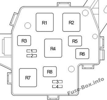 Relay Box No.2 (with DRL): Toyota ist / Urban Cruiser (2008-2016)