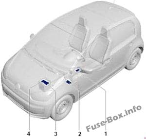 Diagrama de fusibles ¡Volkswagen arriba! (2011-2017) en español